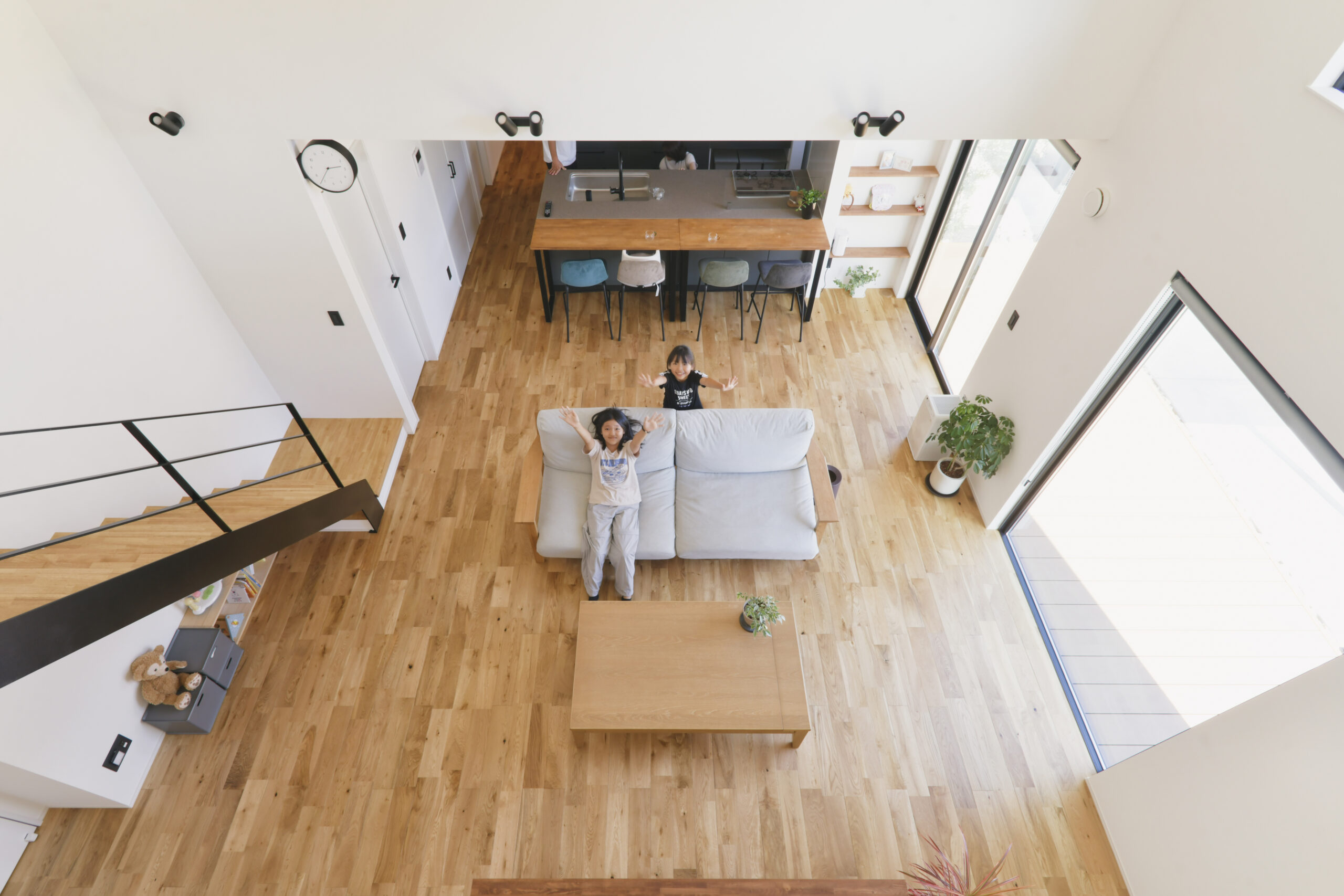 光と高さを楽しむ、ロフトのある住まい